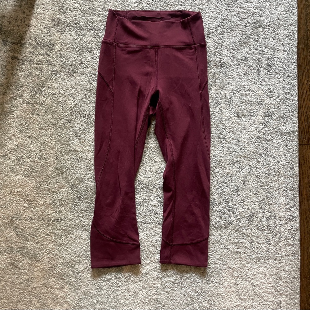 Lululemon Maroon Leggings